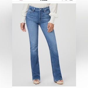 Paige Jeans - High Rise Laurel Canyon Petite - Bellflower Distressed